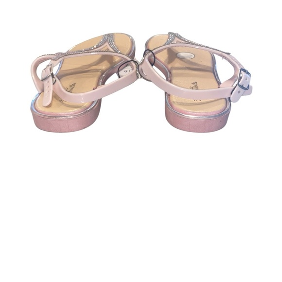 Chatties Pink Jelly Glam crystal / gem embellished Comfort Sandal . - Picture 3 of 7